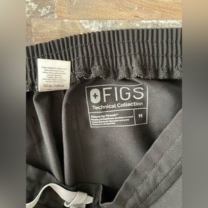 Figs Black Cargo Pants